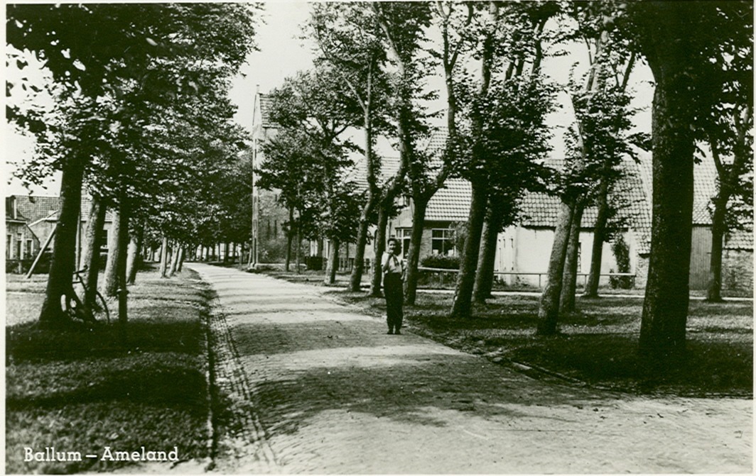 Ballum met verharde weg