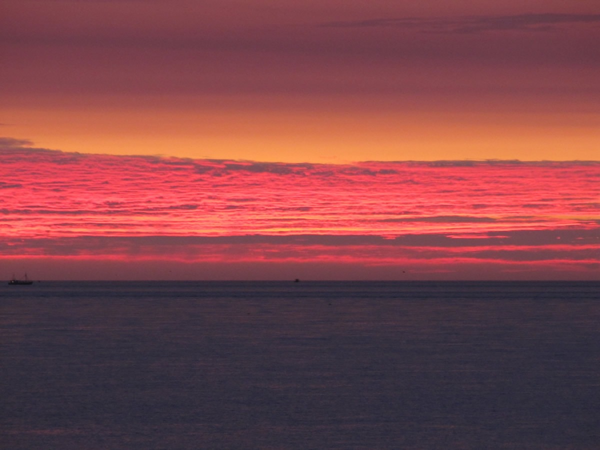 rode zonsondergang