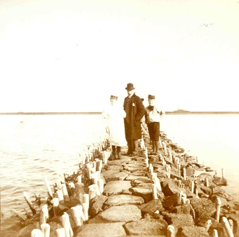 wandeling op een pier